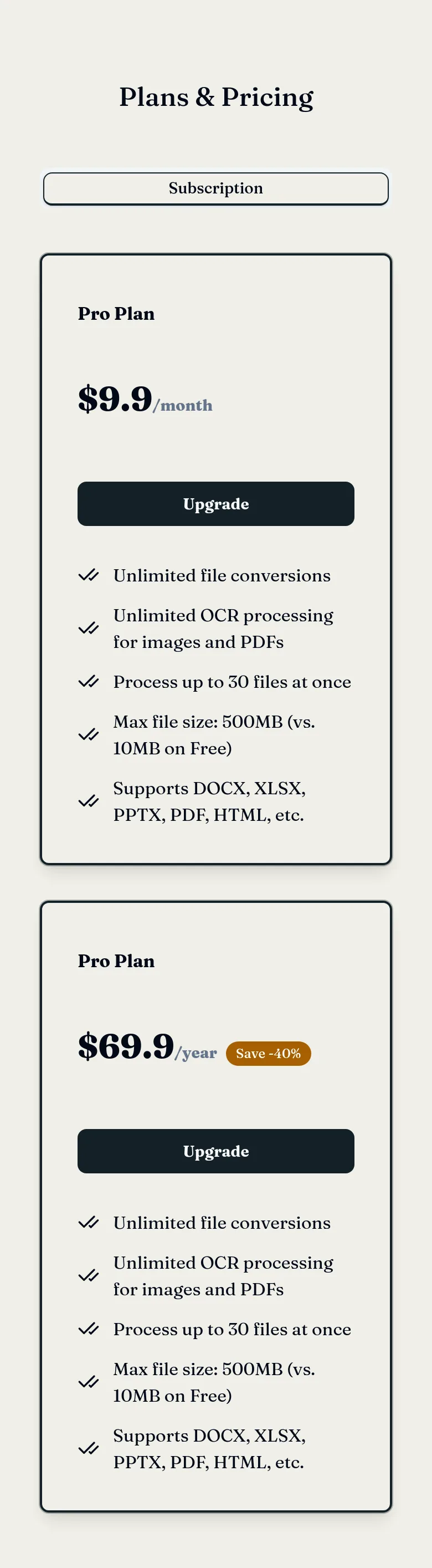 filetomd.ai — Pricing