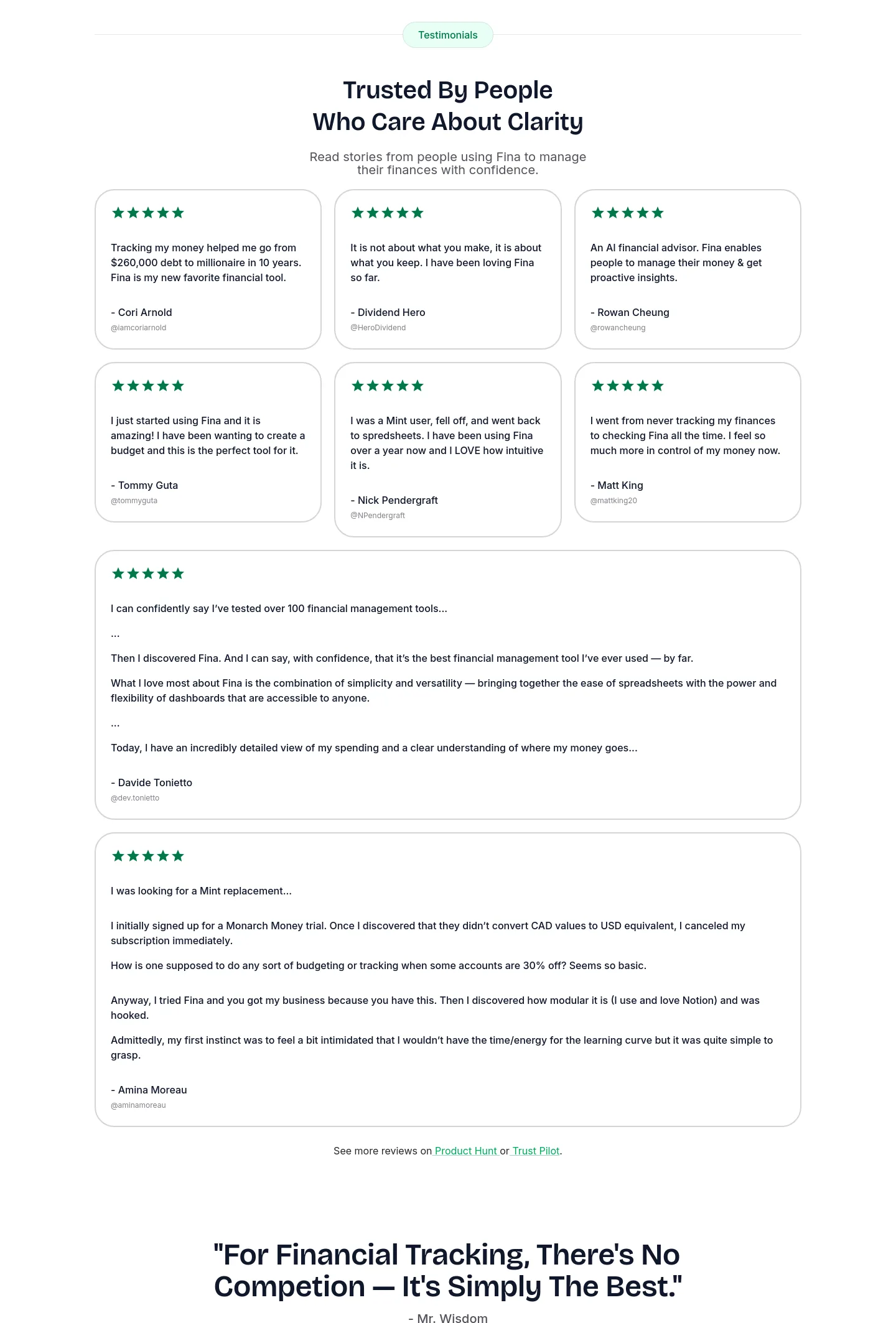 fina.money — Logo Wall