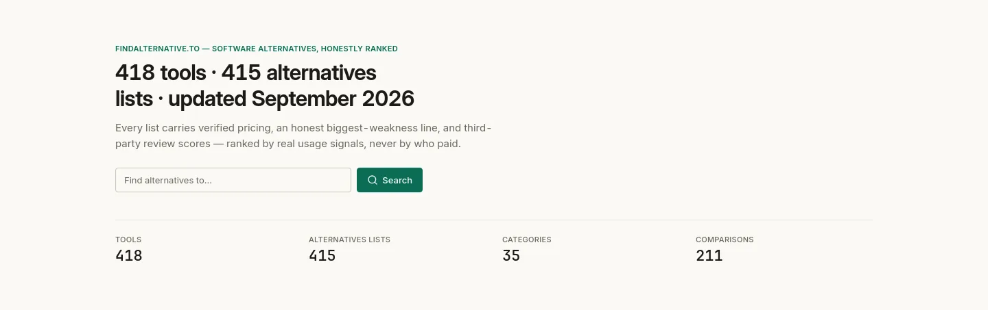 findalternative.to — Hero