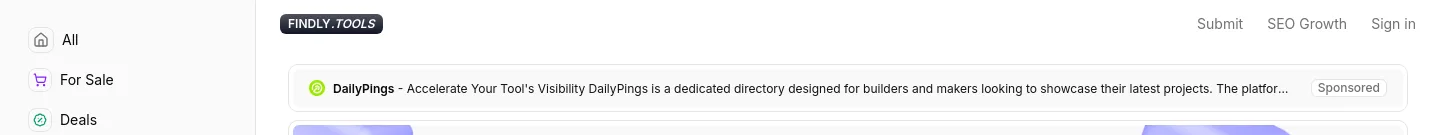 findly.tools — a real The Objection-Handler page