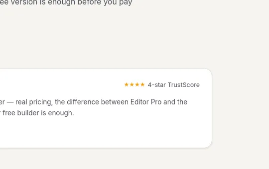 Rating element from findrightplugin.com