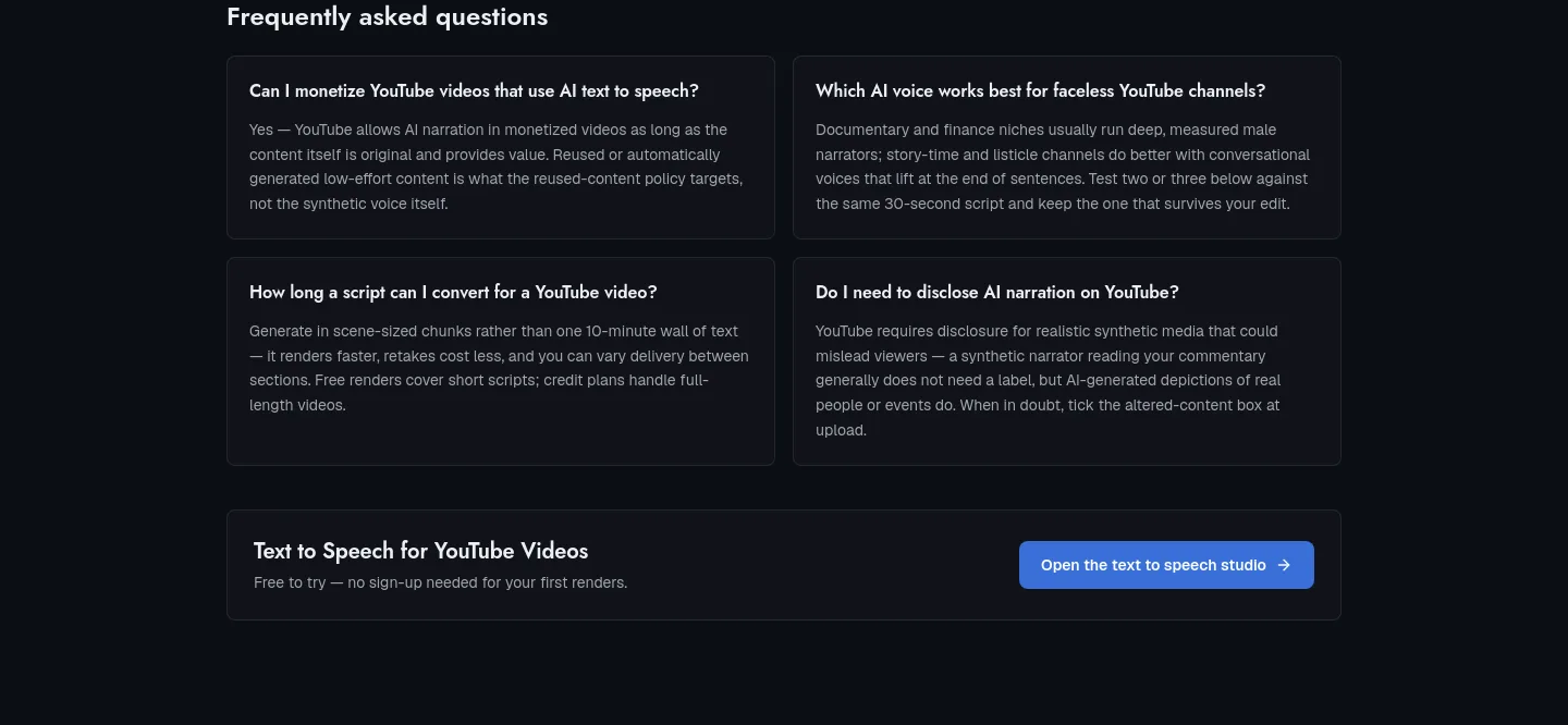 finevoice.org FAQ section