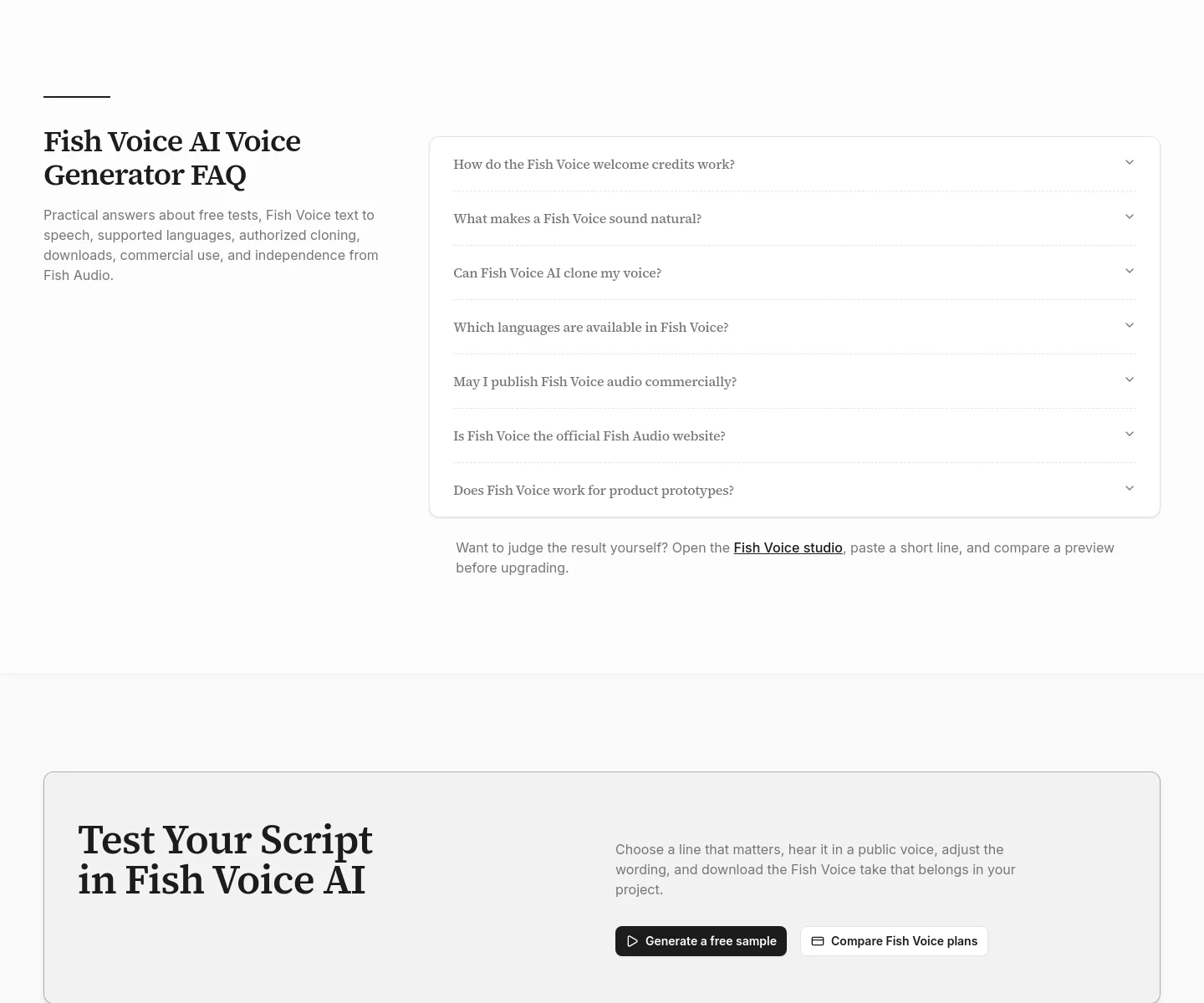 fishvoices.com — FAQ