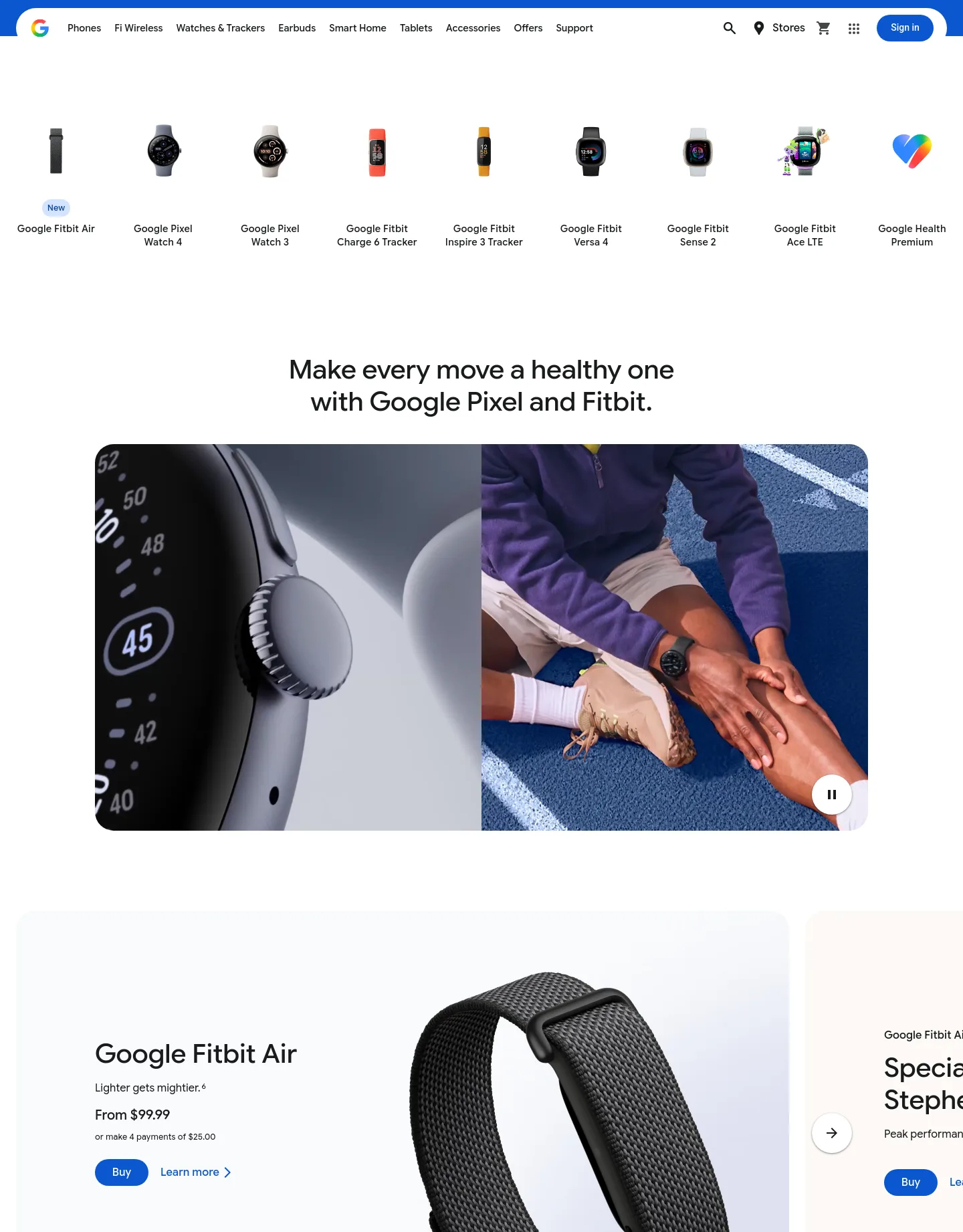 fitbit.com — a measured funnel