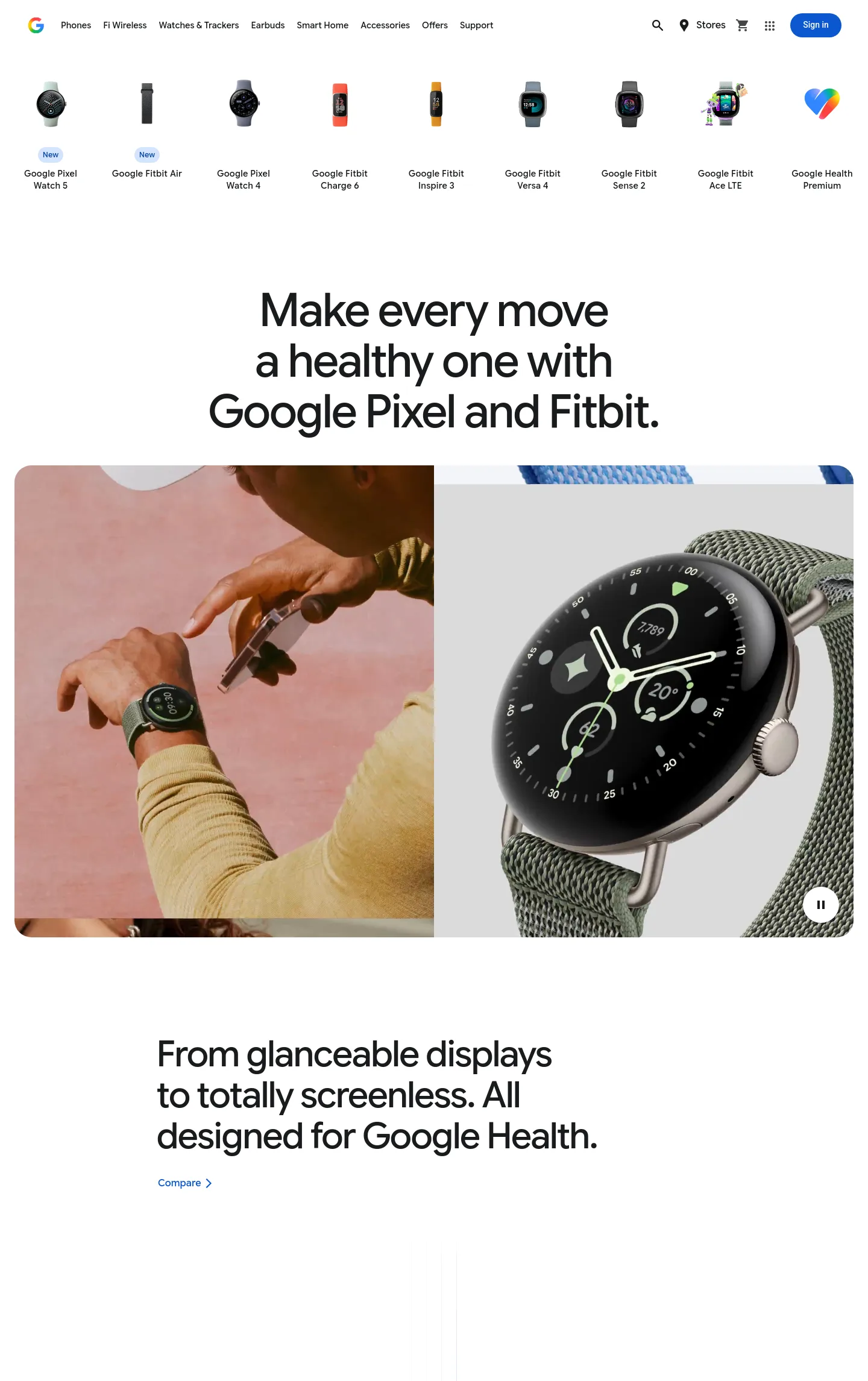 fitbit.com — a measured funnel