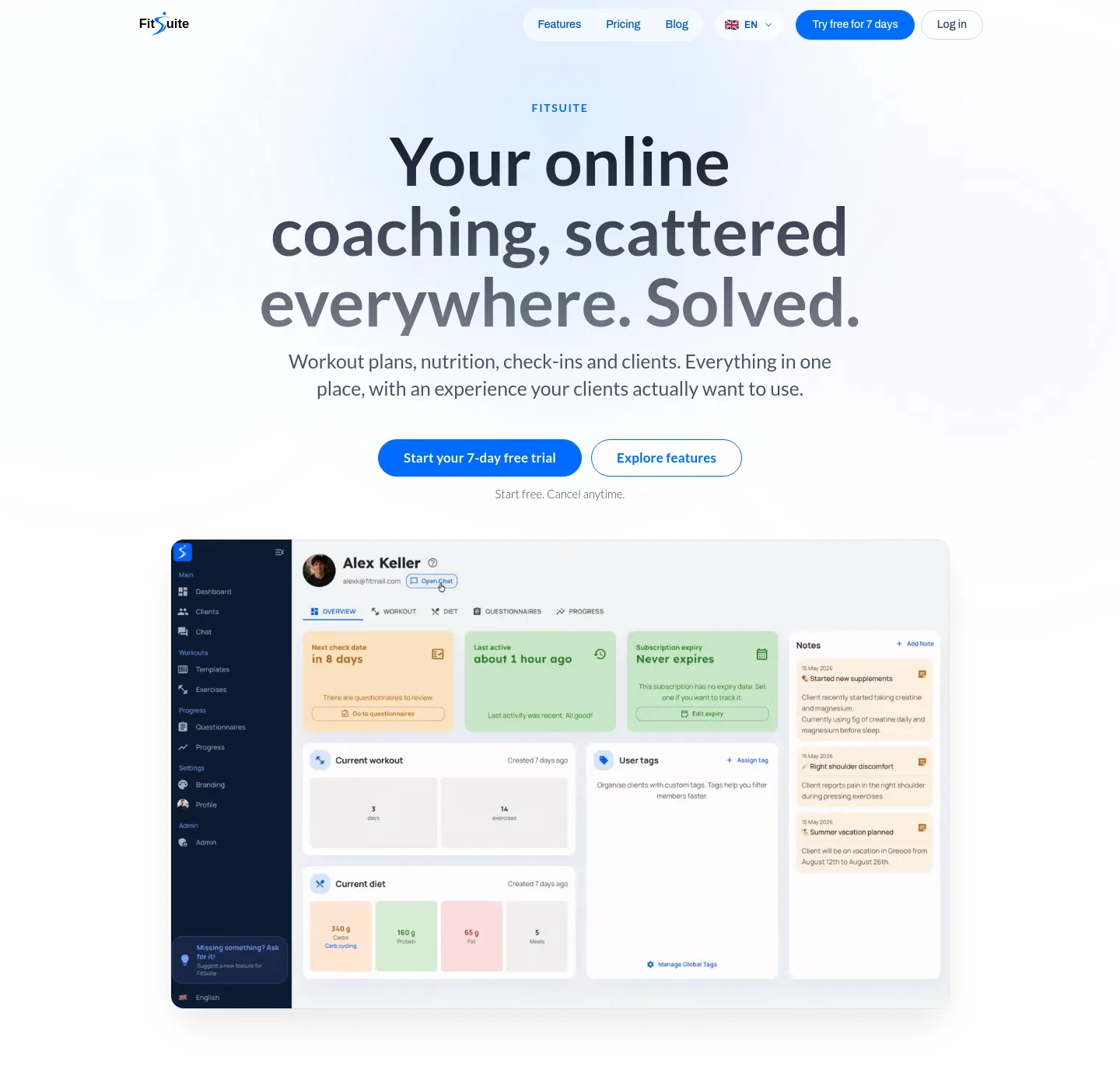 fitsuite.co — Hero