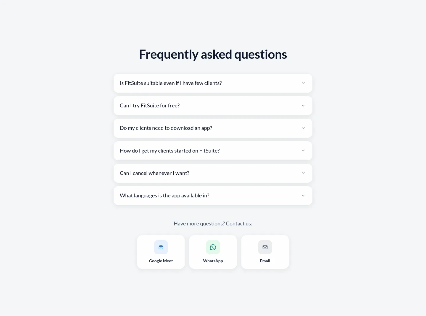 fitsuite.co — FAQ