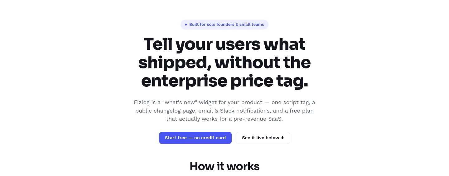 fizlog.com — Hero