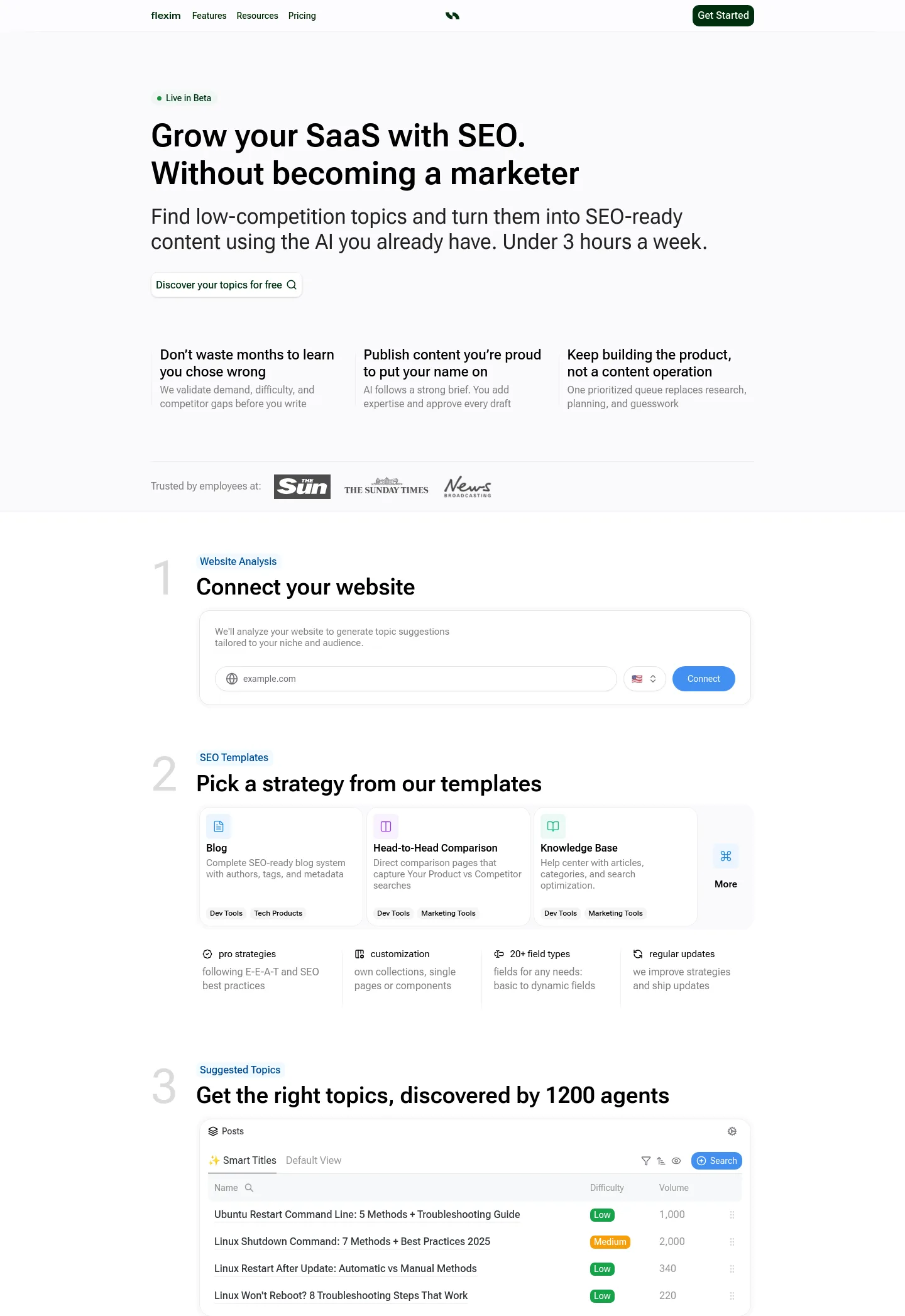 flexim.io — a measured funnel