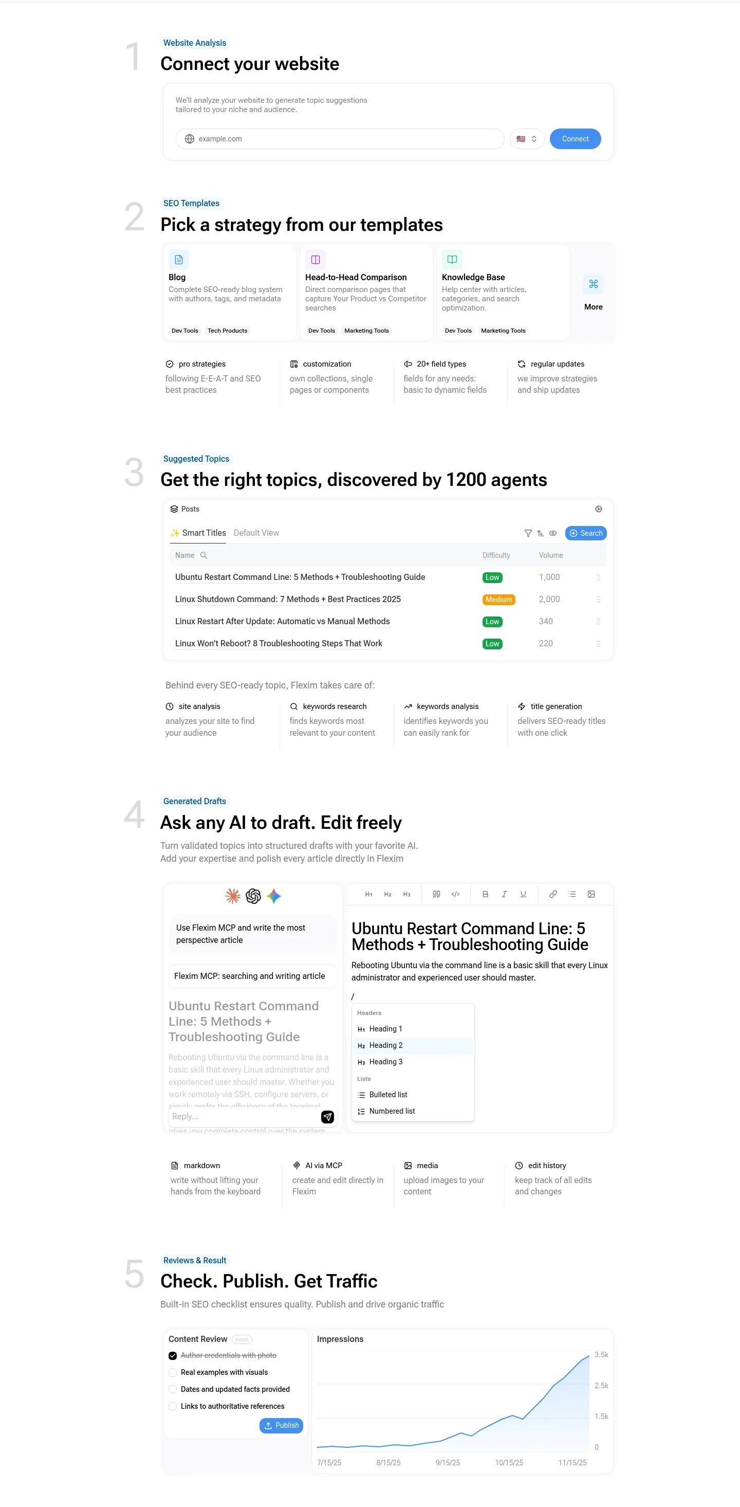 flexim.io Features section