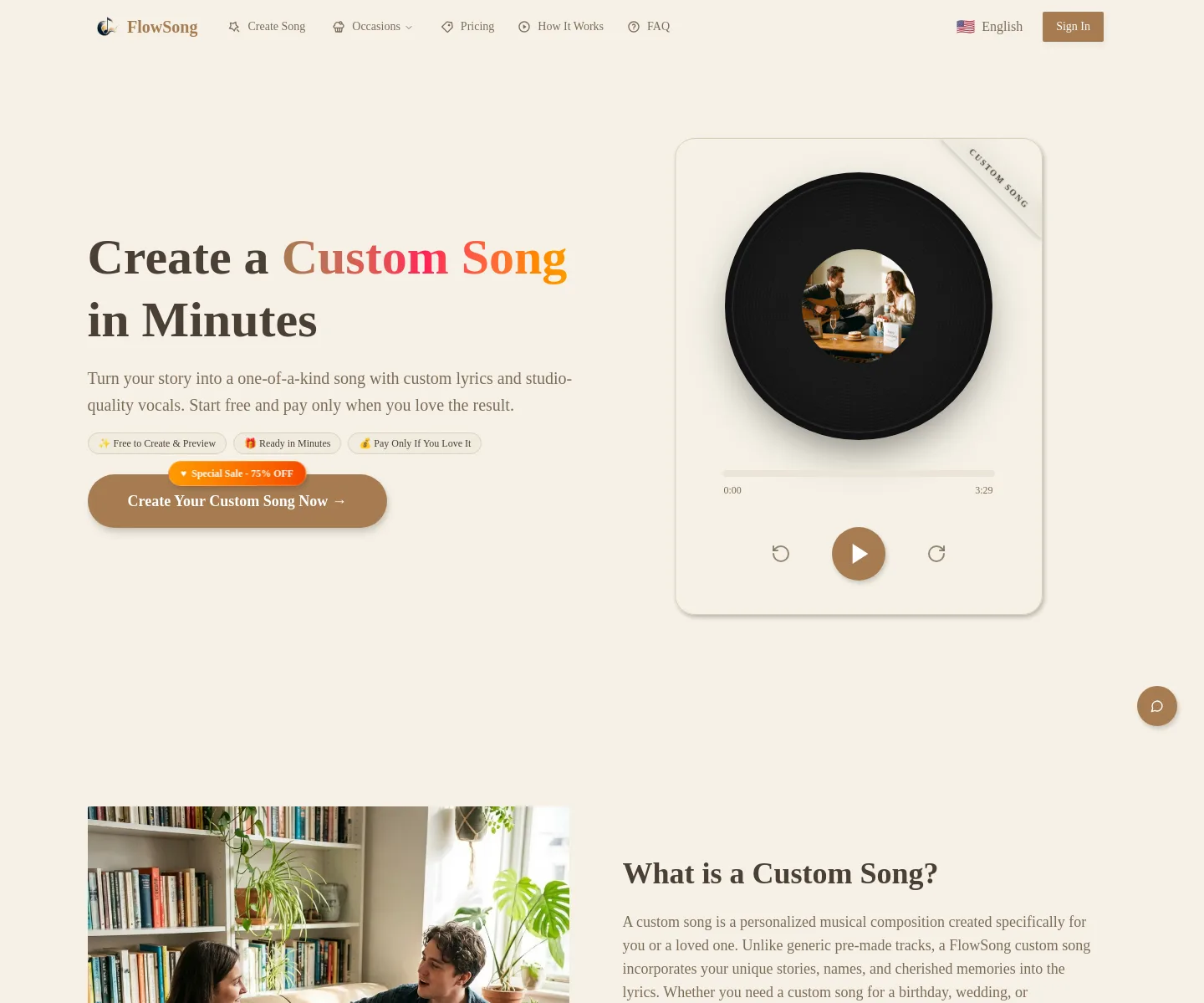 flowsong.app — a measured funnel
