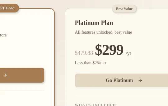 Price anchor element from flowsong.app