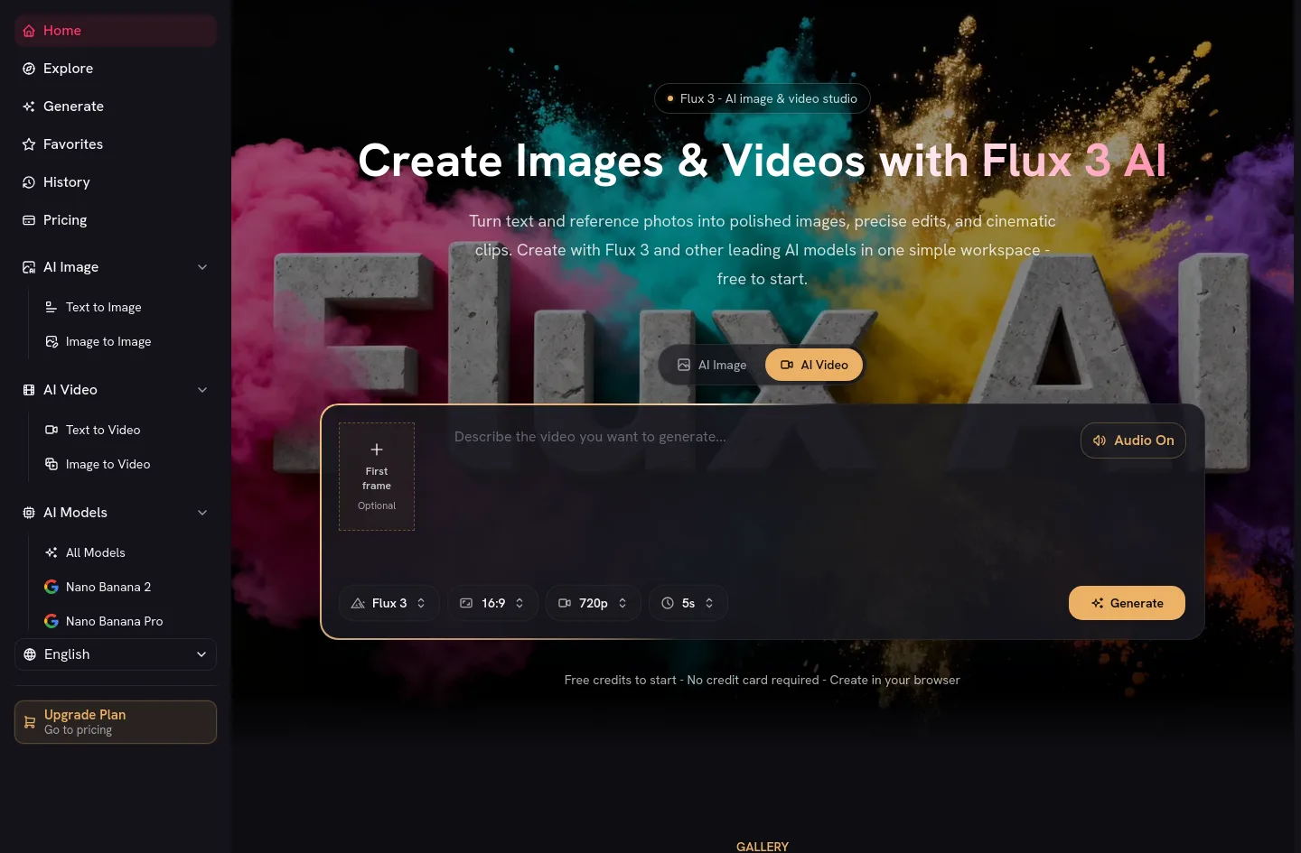 flux-3.co Hero section