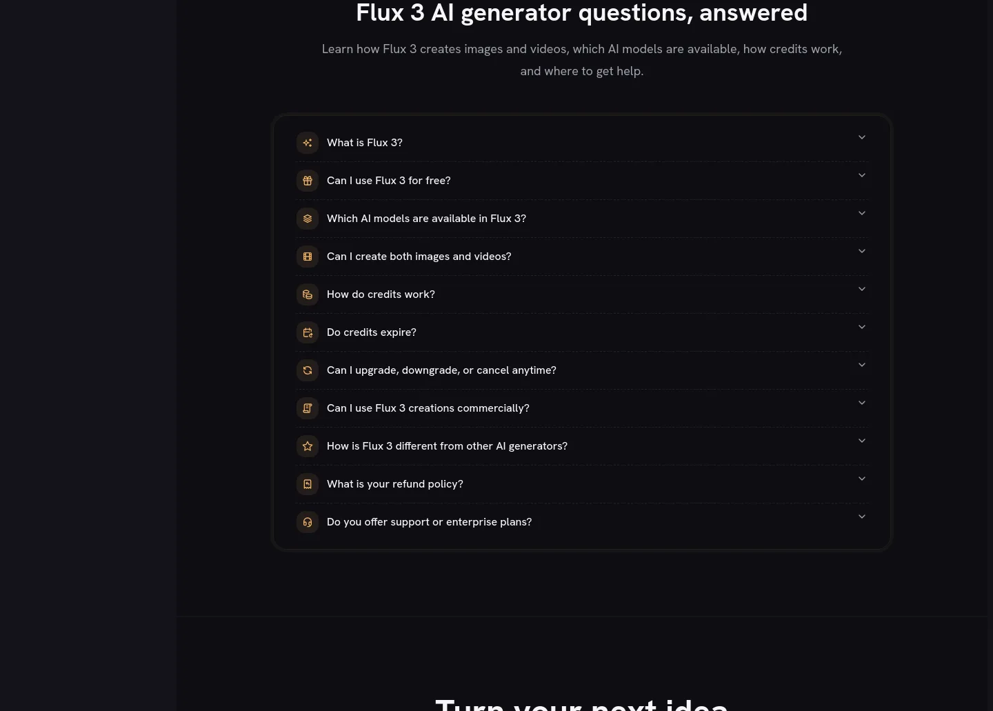 flux-3.co FAQ section