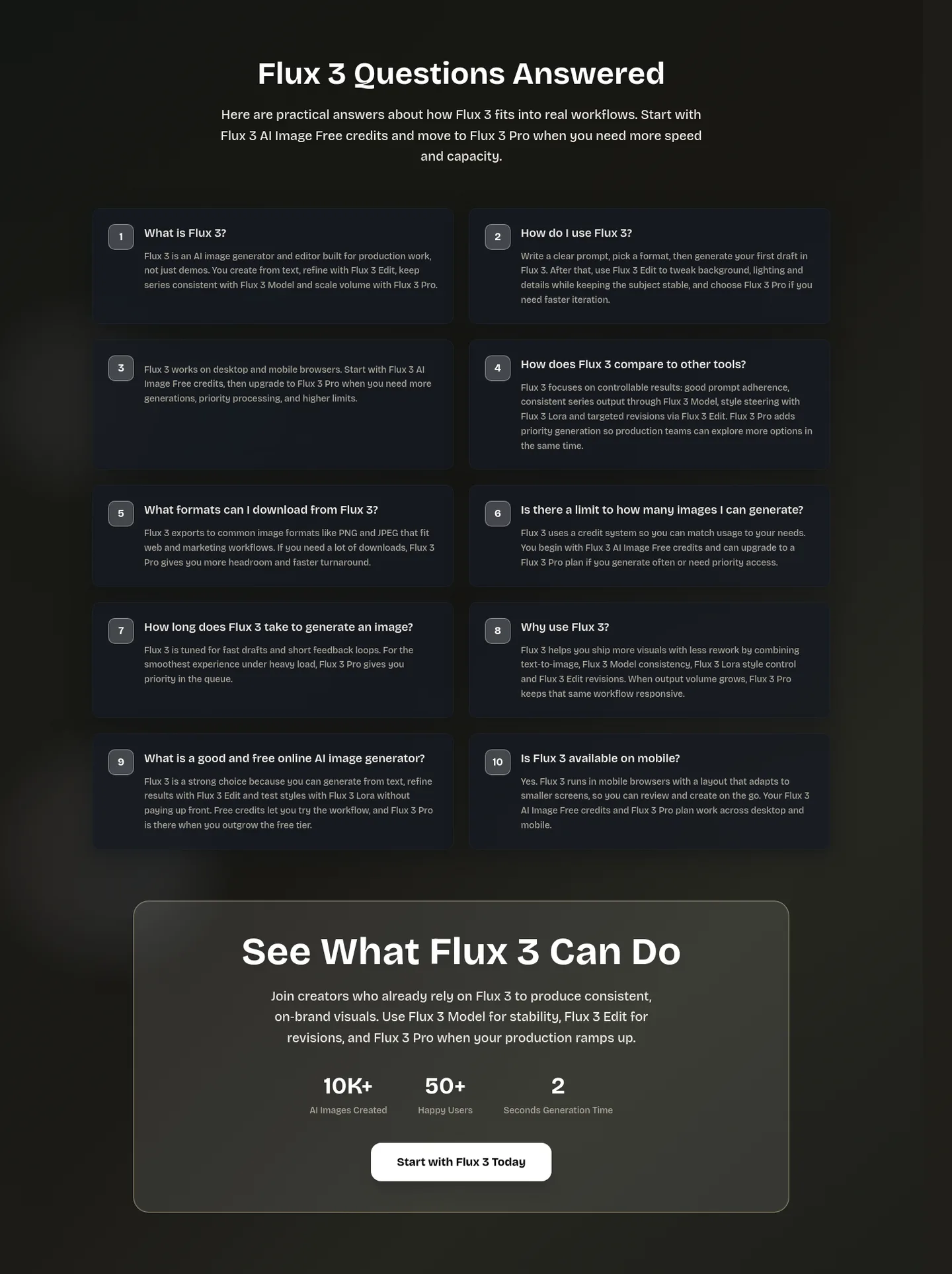flux-3.org — Features
