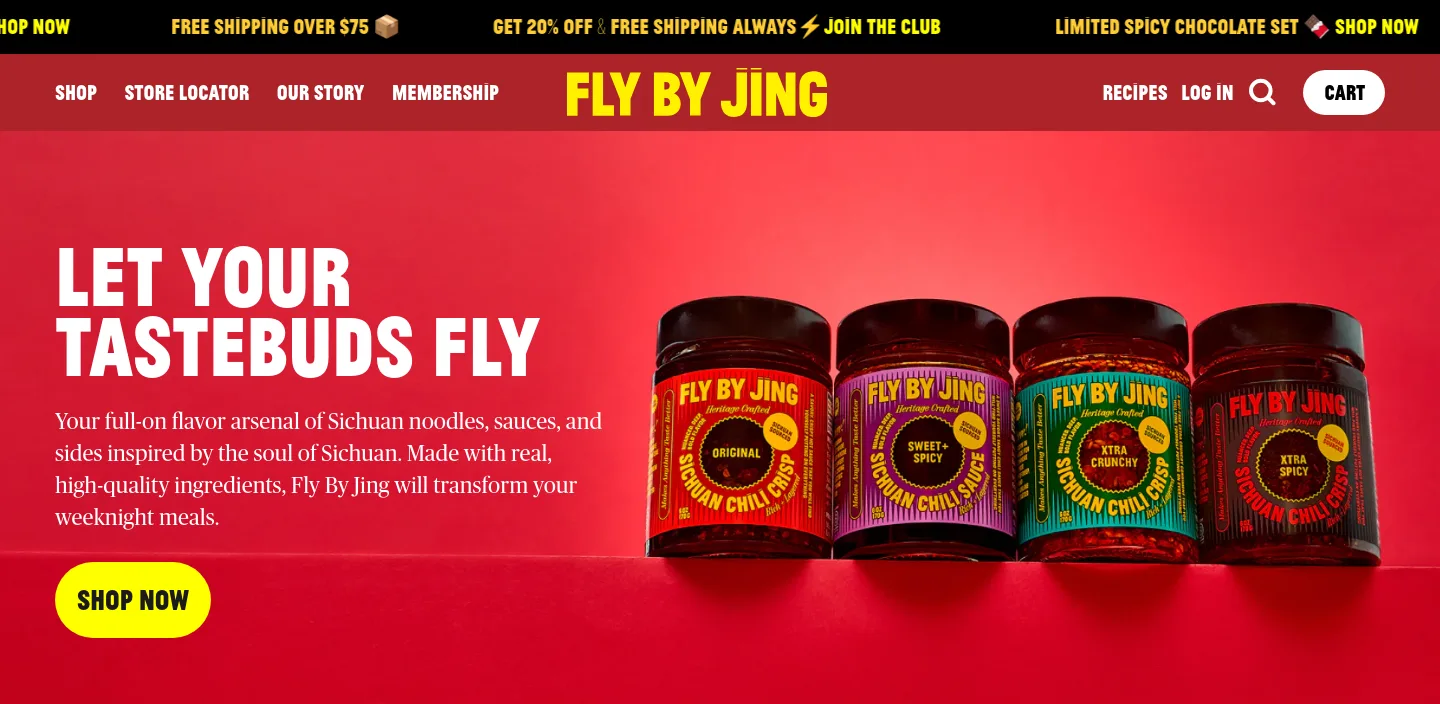 flybyjing.com — a real The Trust Wall page