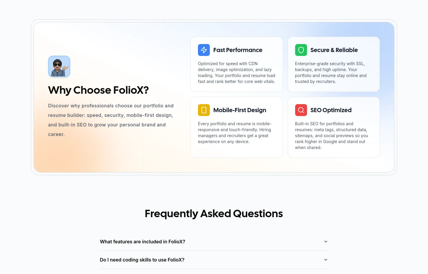 foliox.me — a real Logo Wall section