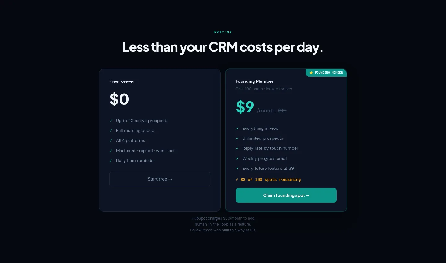 followreach.com — Pricing