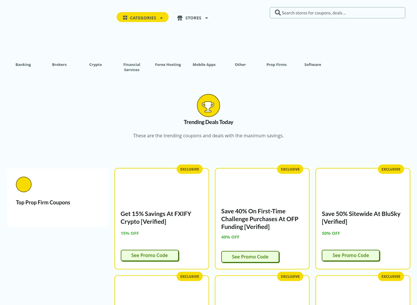 forexcoupons.com — a measured funnel
