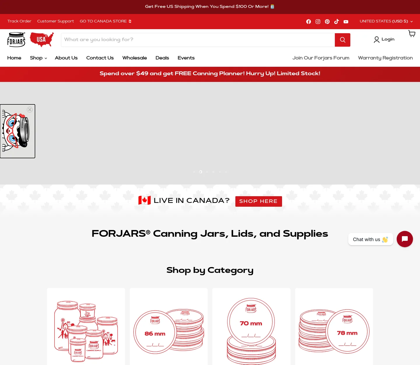 forjars.co — a measured funnel
