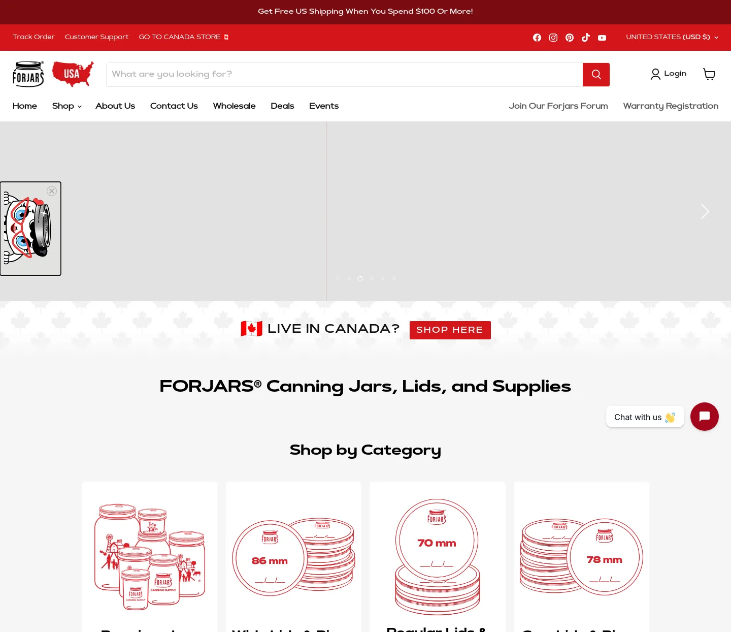 forjars.co — a measured funnel