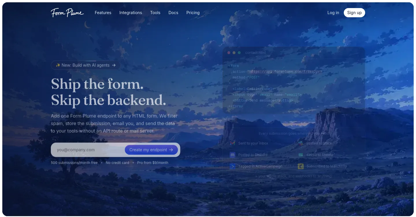 formplume.com — Hero
