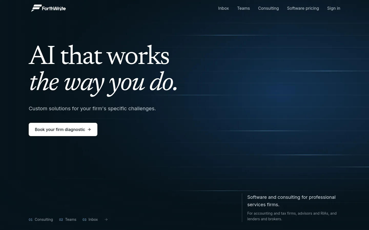 forthwrite.ai — Hero