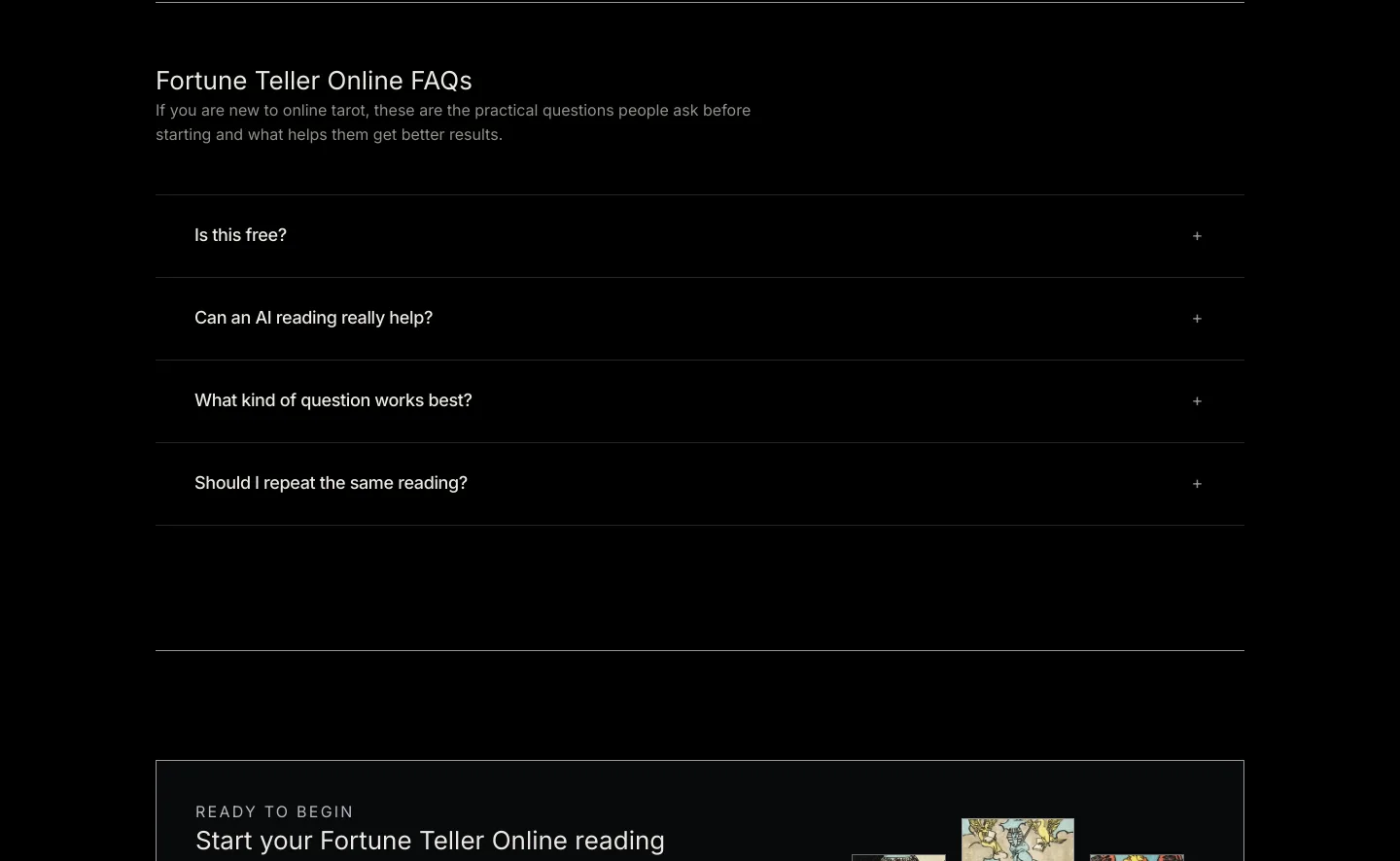 fortunetelleronline.org — FAQ