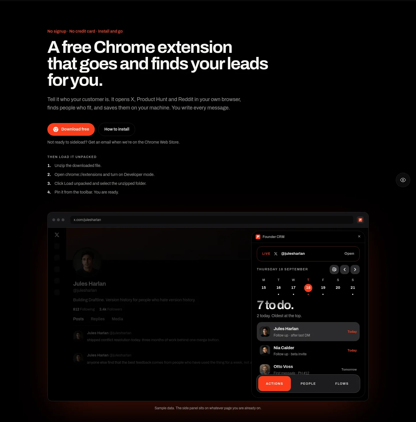 foundercrm.app — Hero