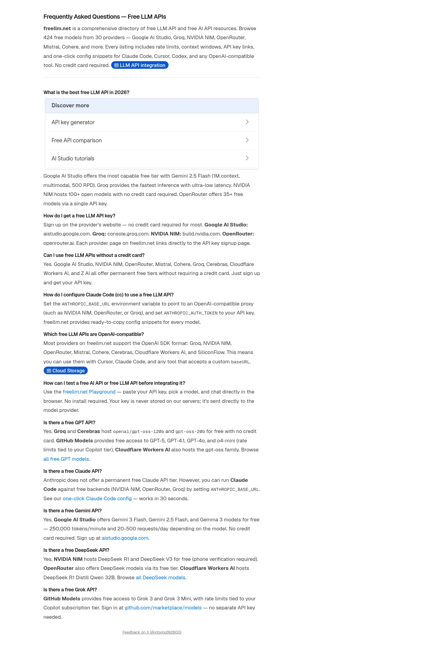 freellm.cc FAQ section