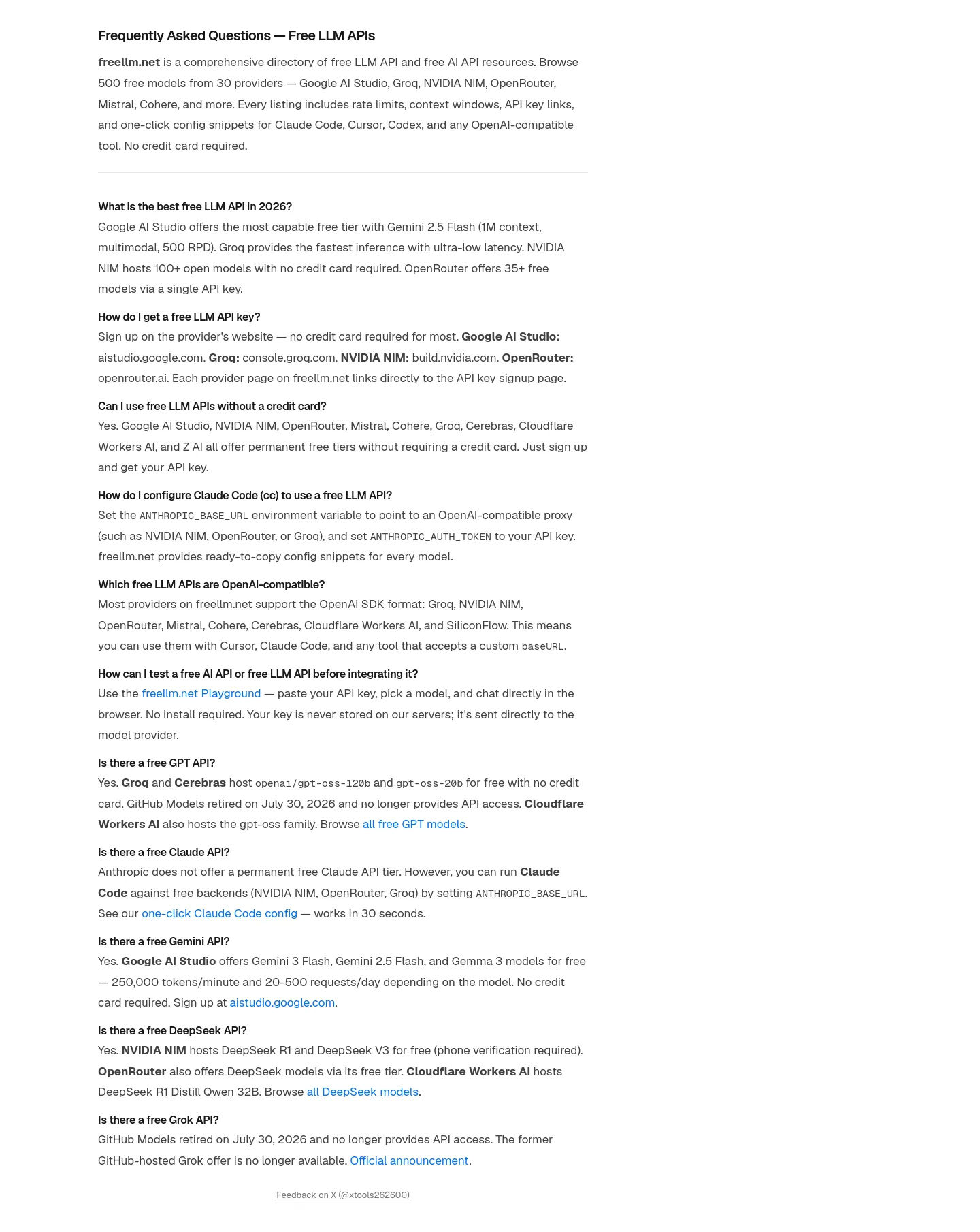 freellm.cc — FAQ