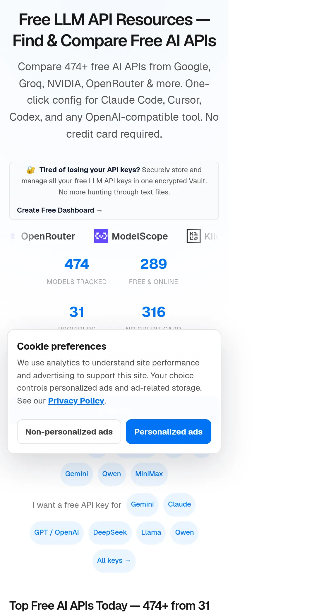 freellm.net — Hero