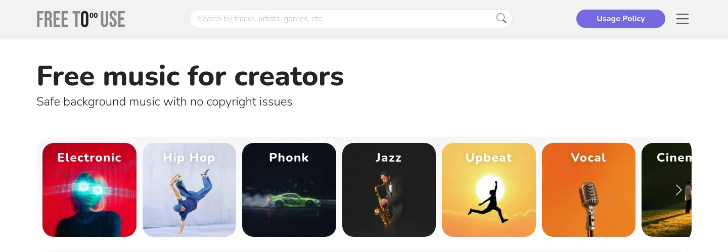 freetouse.com — a measured funnel