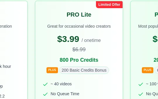 Price anchor element from freewanvideo.com