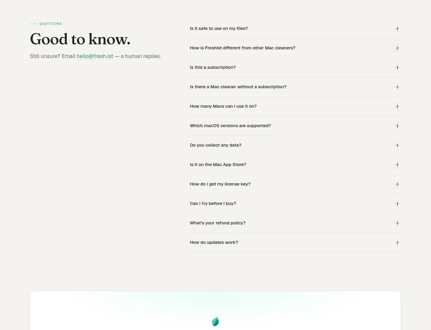 fresh.ist — FAQ