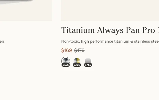 Price anchor element from fromourplace.com