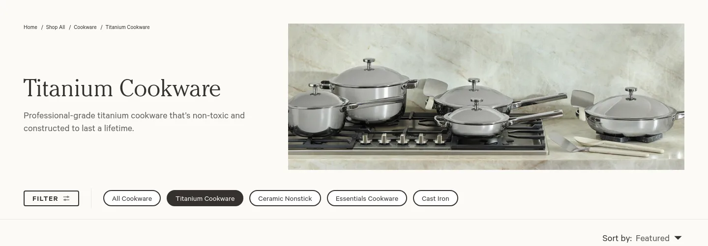 fromourplace.com Hero section