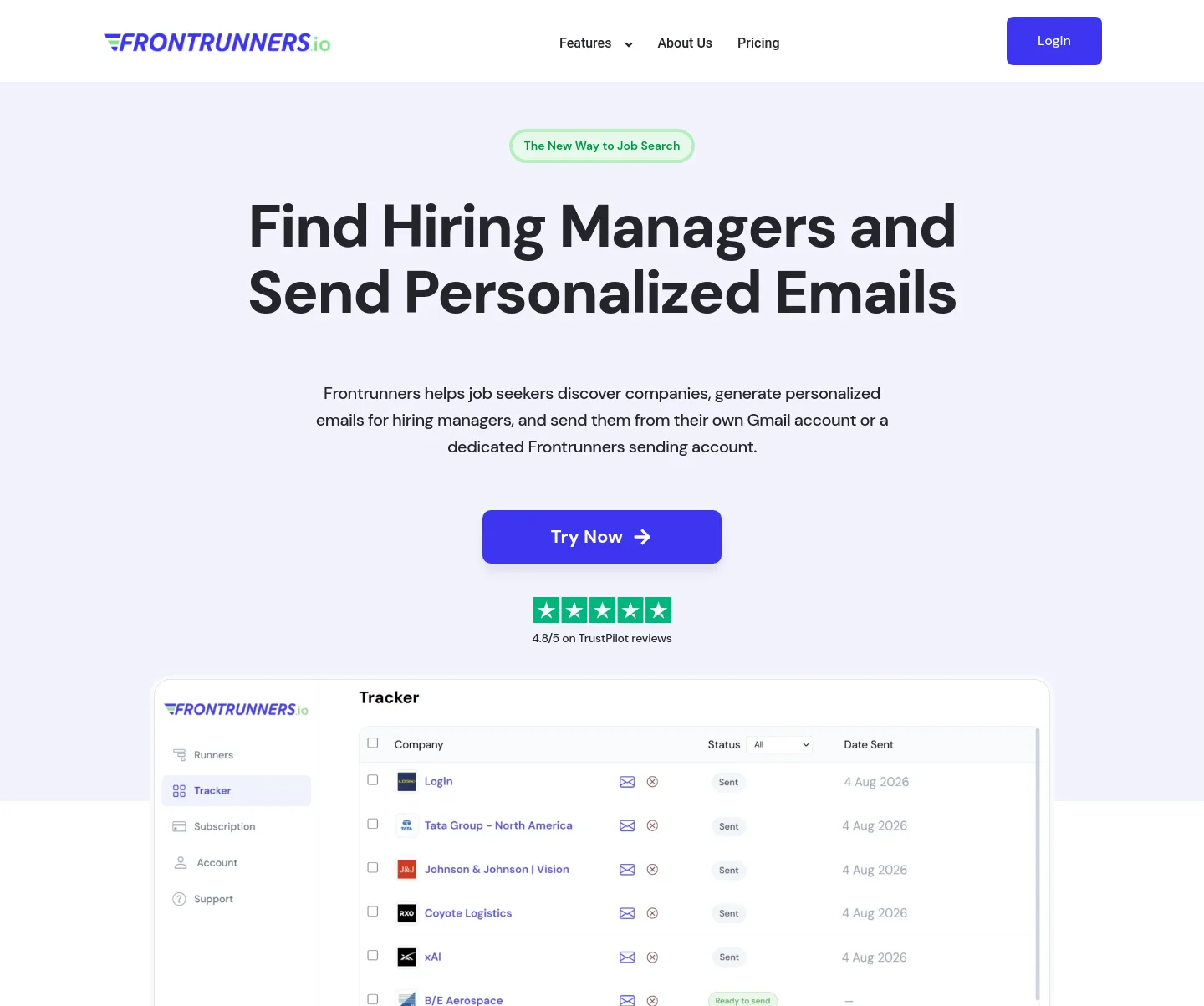 frontrunners.io — a measured funnel