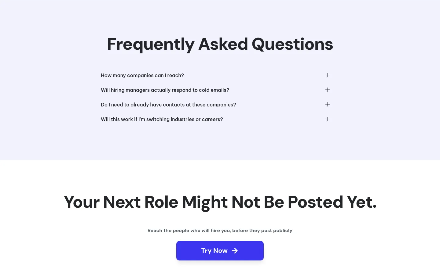 frontrunners.io — a real FAQ section