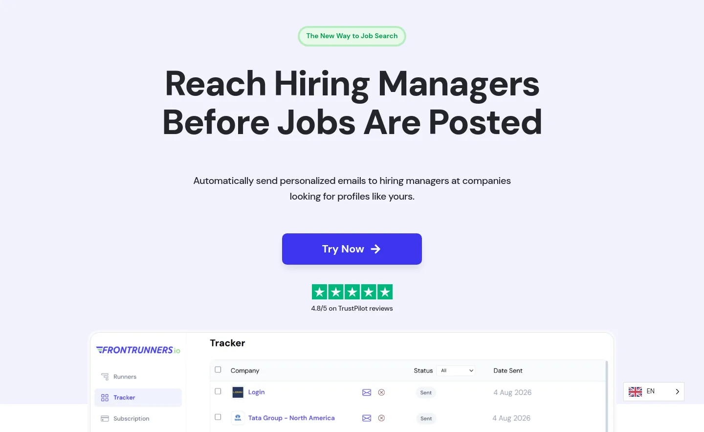 frontrunners.io — Hero