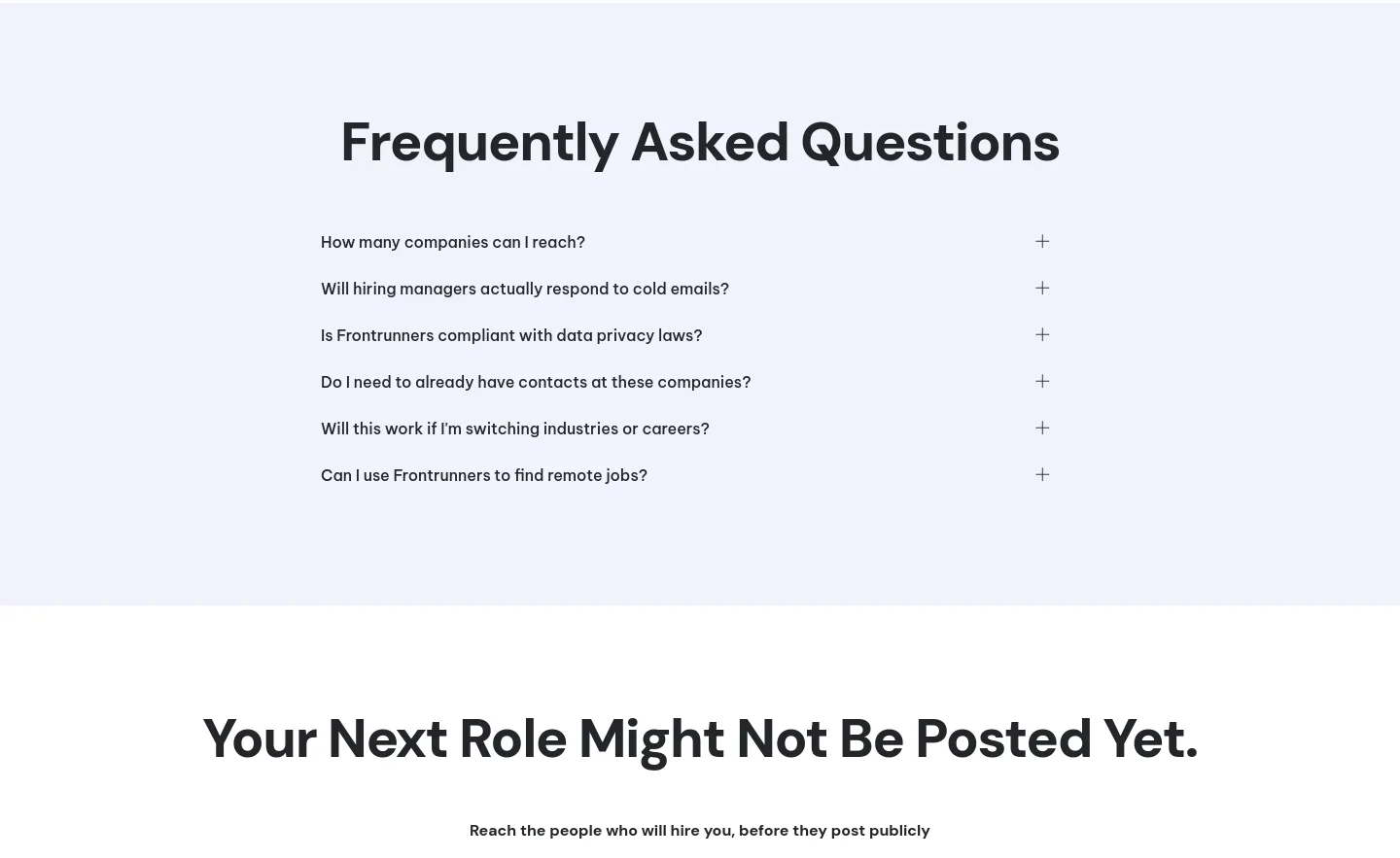 frontrunners.io — FAQ