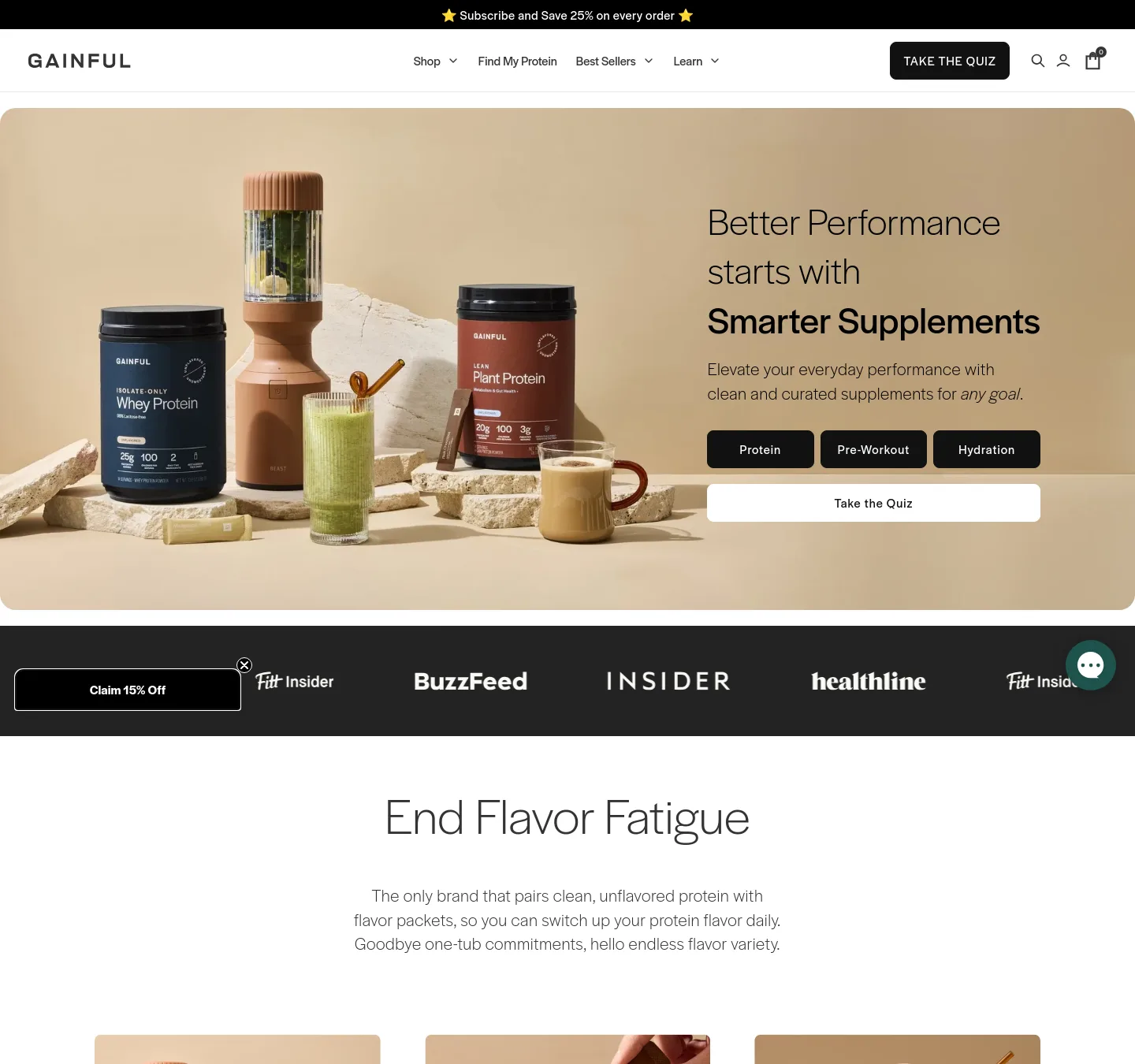 gainful.com — a measured funnel
