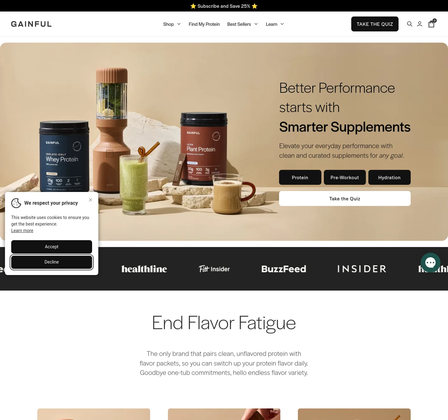 gainful.com — a measured funnel