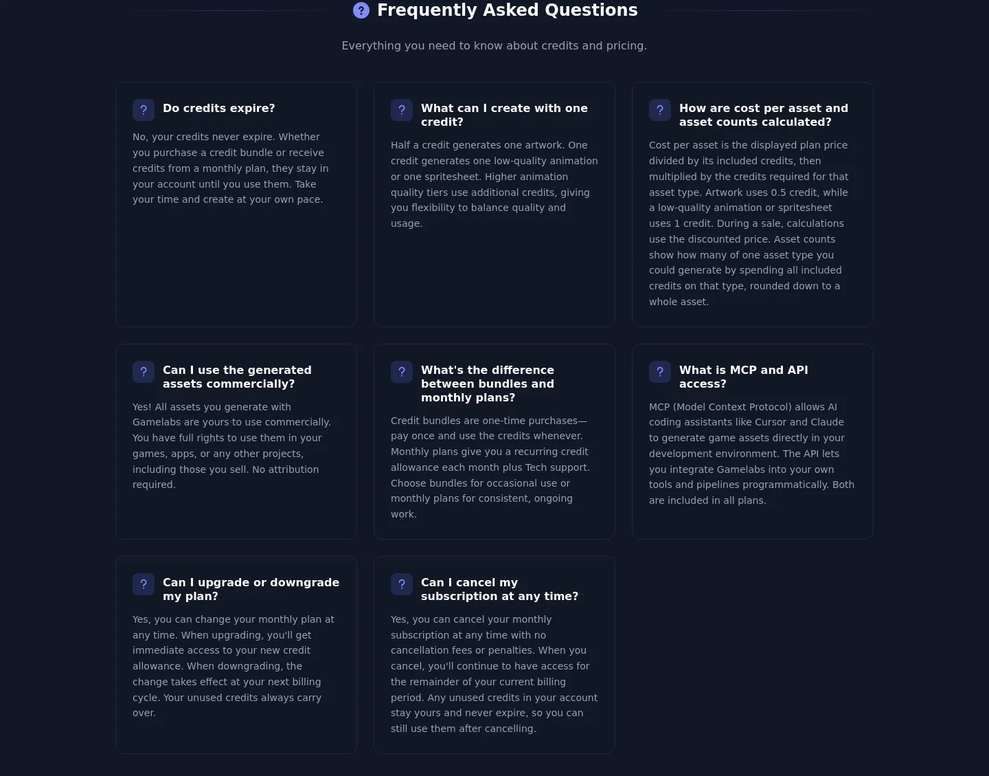 gamelabstudio.co — FAQ