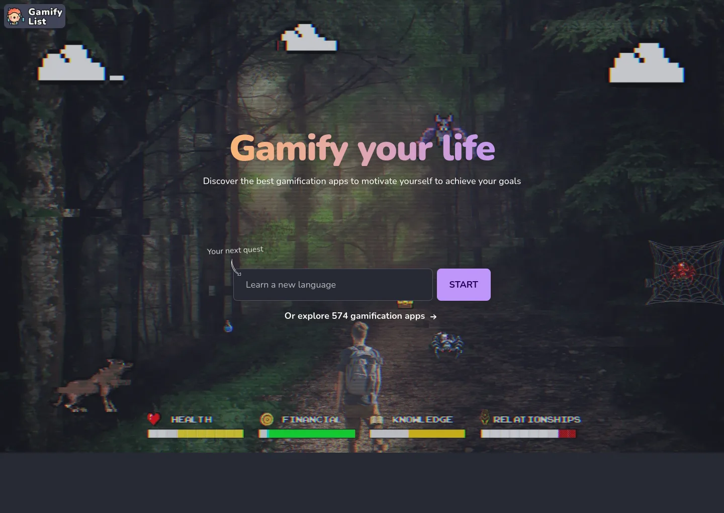 gamifylist.com — a measured funnel