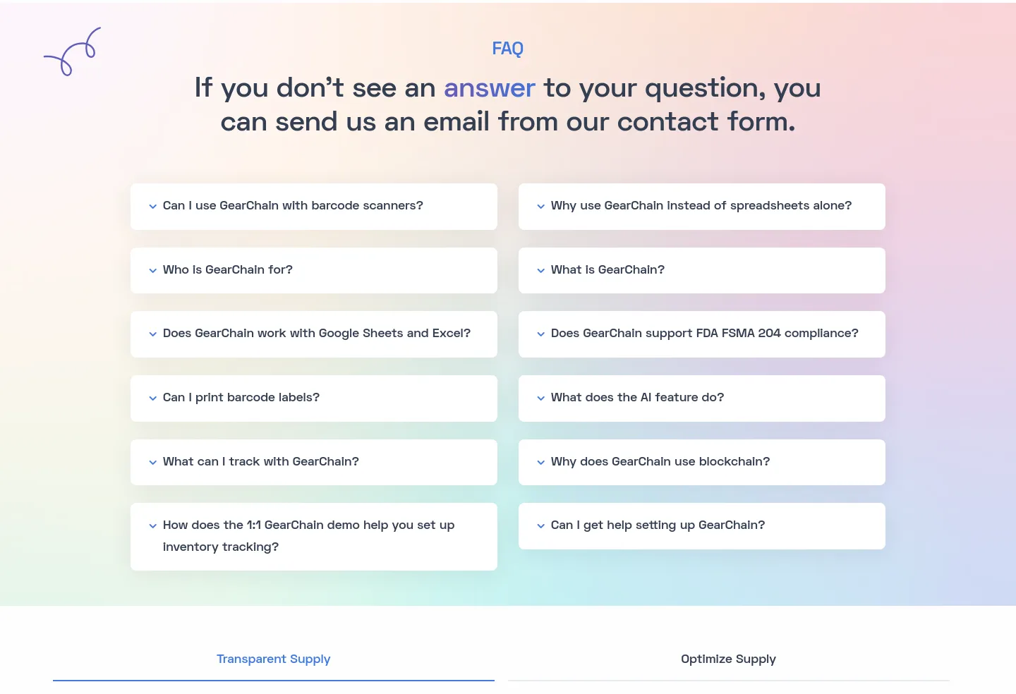 gearchain.io — FAQ