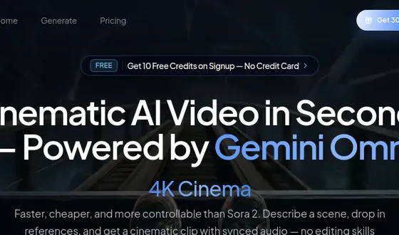 No credit card element from gemini-omni.pro