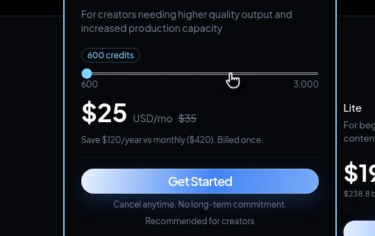 Price anchor element from gemini-omni.pro