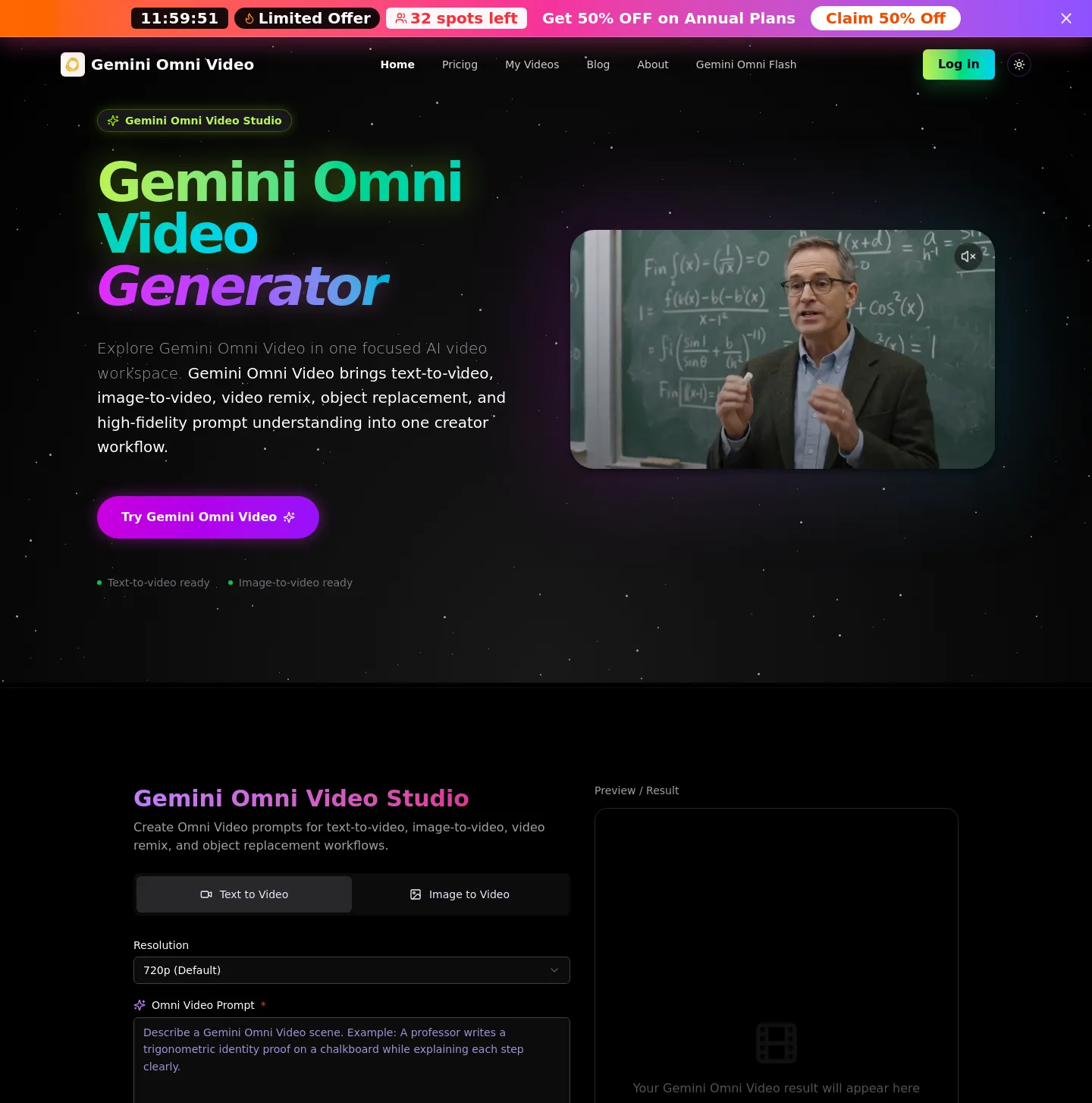 gemini-omni.studio — a measured funnel
