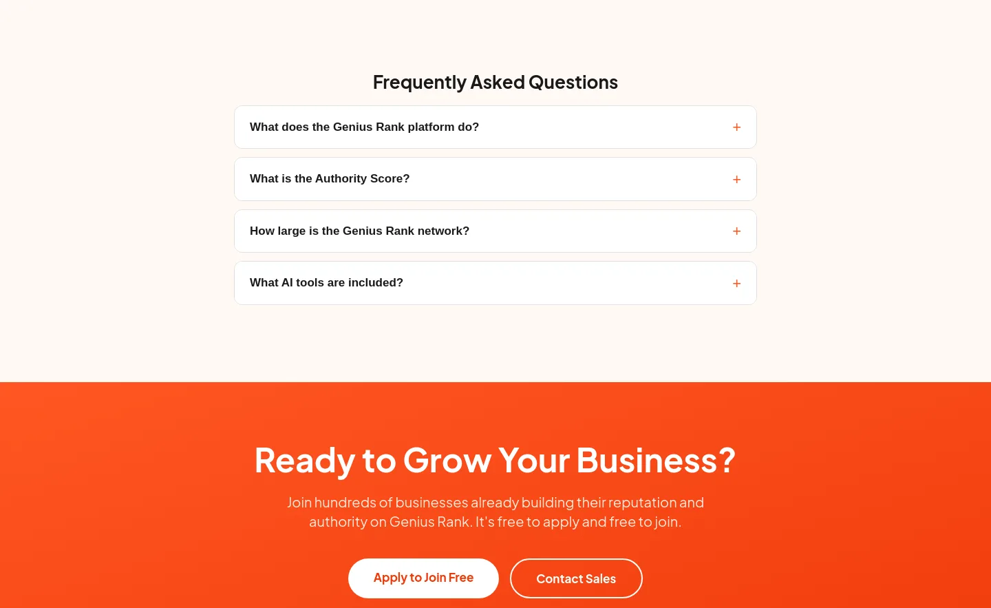 geniusrank.com — FAQ